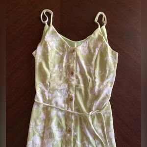 Cute green flower dress